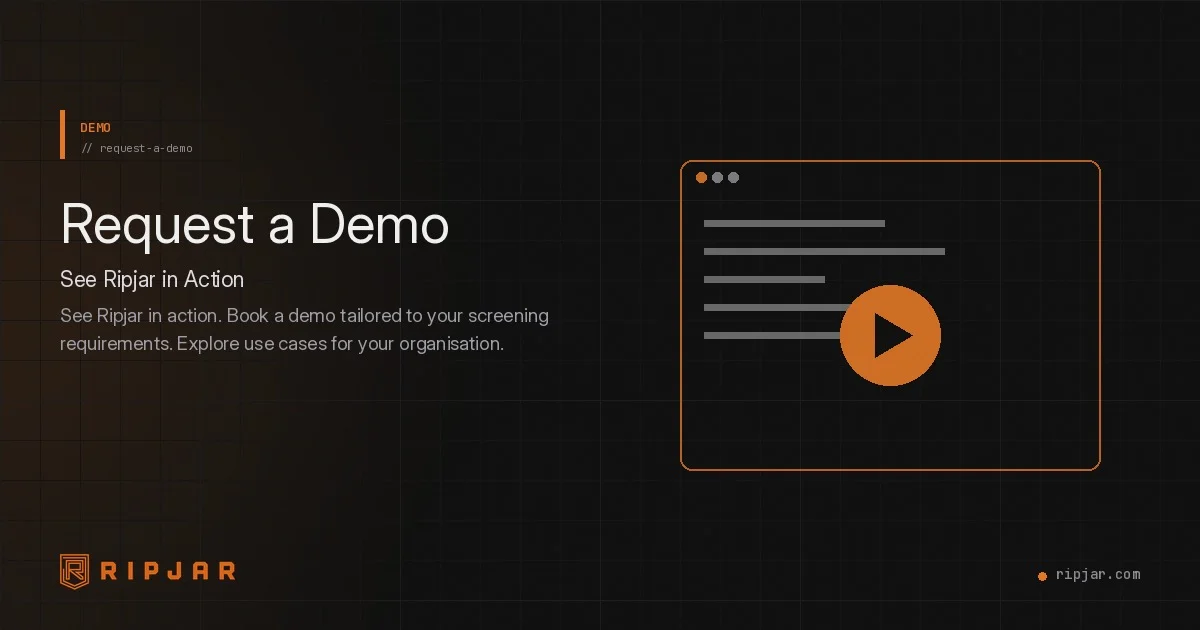 Request a Demo | Ripjar